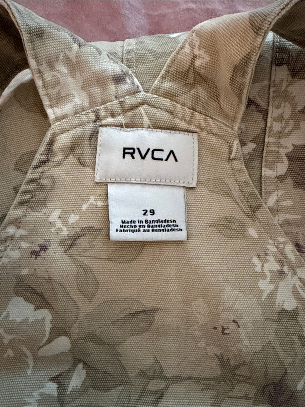 NEW Overalls Floral RVCA - Picture 10 of 11